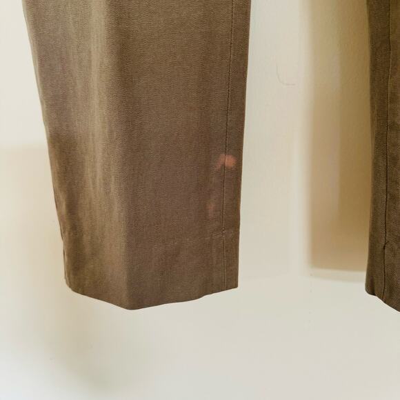 Banana Republic Cotton Twill Taupe Khaki Jackson Fit Pants Size 8 - Picture 4 of 10